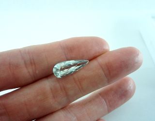 ブラジル産アンブリゴナイト☆ペアシェイプ20x7.7☆4.61ct.