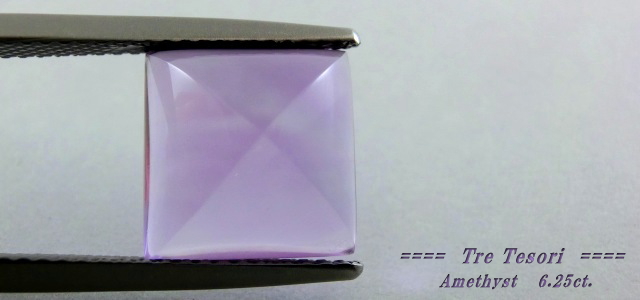 アメシスト☆シュガーローフ10mm☆6.25ct.