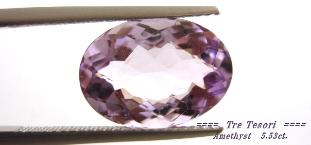 ブラジル産アメシスト☆オーバルシェイプ☆14ｘ10mm☆5.53ct.