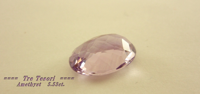 ブラジル産アメシスト☆オーバルシェイプ☆14ｘ10mm☆5.53ct.