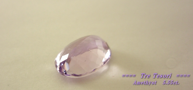 ブラジル産アメシスト☆オーバルシェイプ☆14ｘ10mm☆5.55ct.