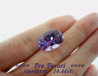 ブラジル産アメシスト☆オーバルシェイプ☆18ｘ13mm☆10.44ct.