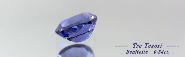 アメリカ産ベニトアイト☆オーバルシェイプ5x4mm☆0.54ct.
