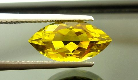 ザンビア産カナリートルマリン☆マーキス14x7.5mm☆3.02ct.