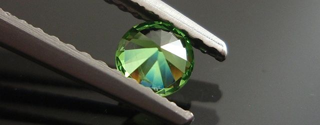 ロシア産デマントイドガーネット☆ラウンド3.9ｍｍ（ペアセット）☆0.53ct.