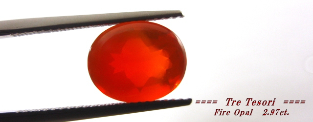 メキシコ産ファイアオパール☆オーバルバフトップ約11x9mm☆2.97ct.