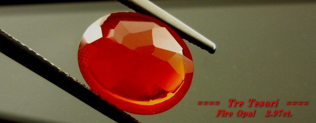 メキシコ産ファイアオパール☆オーバルバフトップ約11x9mm☆2.97ct.