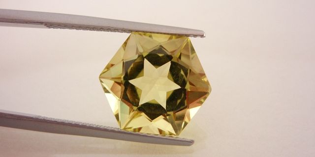 レモンクォーツ☆ヘキサゴン12mm☆6.02ct.