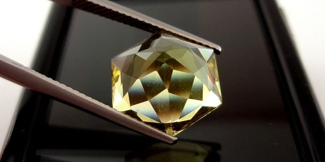 レモンクォーツ☆ヘキサゴン12mm☆6.02ct.