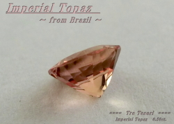 ブラジル産インペリアルトパーズ☆ラウンドシェイプ約5mm☆0.50ct.☆