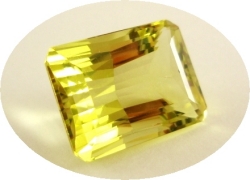 ブラジル産レモンクォーツ☆オクタゴン18x13☆15.34ct.