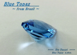 ブラジル産ブルートパーズ☆スクエアシェイプ9.0mm☆約4.40ct☆チェッカーカット