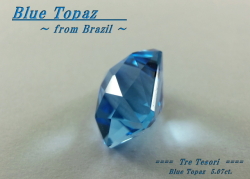 ブラジル産ブルートパーズ☆スクエアシェイプ10mm☆約5.07ct☆チェッカーカット