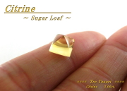 シトリン☆スクエアシェイプ8mm☆3.06ct.☆シュガーローフカット