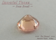 ブラジル産インペリアルトパーズ☆ラウンドシェイプ約5mm☆0.50ct.☆