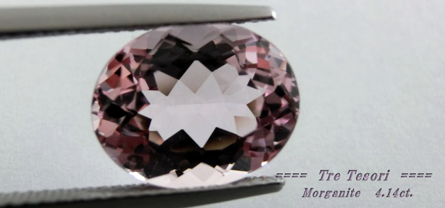 マダガスカル産モルガナイト☆オーバル12x10mm☆4.14ct.