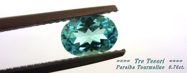 モザンビーク産パライバトルマリン☆オーバルシェイプ☆7x5mm☆0.76ct.