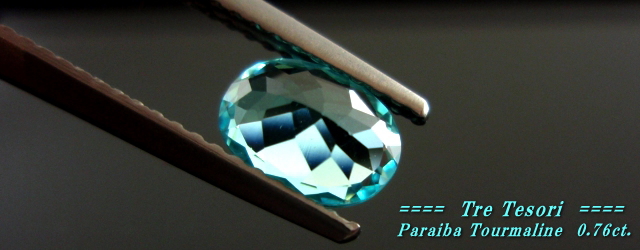 モザンビーク産パライバトルマリン☆オーバルシェイプ☆7x5mm☆0.76ct.