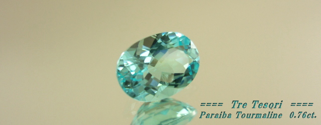 モザンビーク産パライバトルマリン☆オーバルシェイプ☆7ｘ5ｍｍ☆0.76ct.