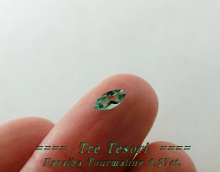 ブラジル産パライバトルマリン☆マーキス7x3mm☆0.27ct.