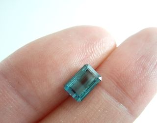 カシミール産ブルートルマリン☆オクタゴンシェイプ☆8x5mm☆1.30ct.