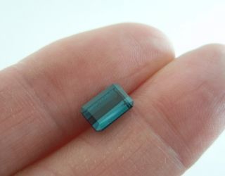 カシミール産ブルートルマリン☆オクタゴンシェイプ☆7.5ｘ5mm☆1.46ct.