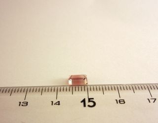 ナイジェリア産バイカラートルマリン☆バゲットシェイプ☆6.5ｘ4.5mm☆0.85ct.