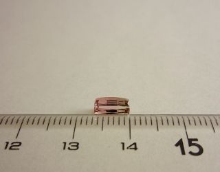 カシミール産バイカラートルマリン☆クッションシェイプ7ｘ4mm☆0.75ct.