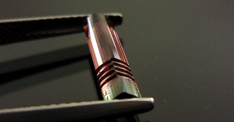 ブラジル産バイカラートルマリン☆ファンシーシェイプ☆12.5x3.5mm☆1.03ct.